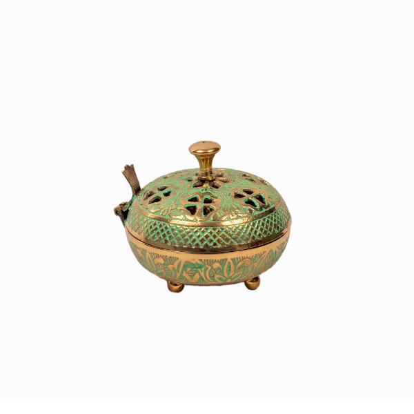 Handcrafted Butter Green Loban/Jhuna Burner