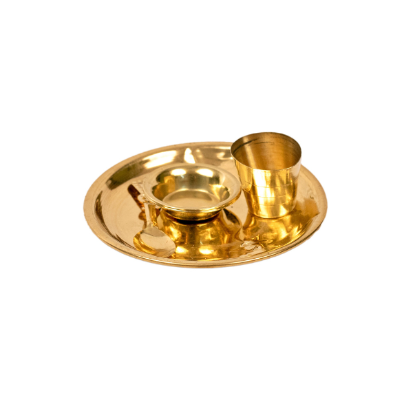 Handcrafted Bhog Plate Set