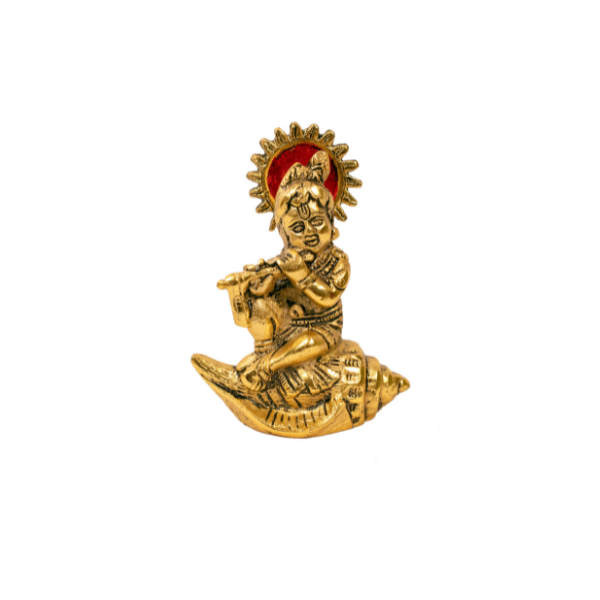 Handcrafted Basuri Laddu Gopal Idol
