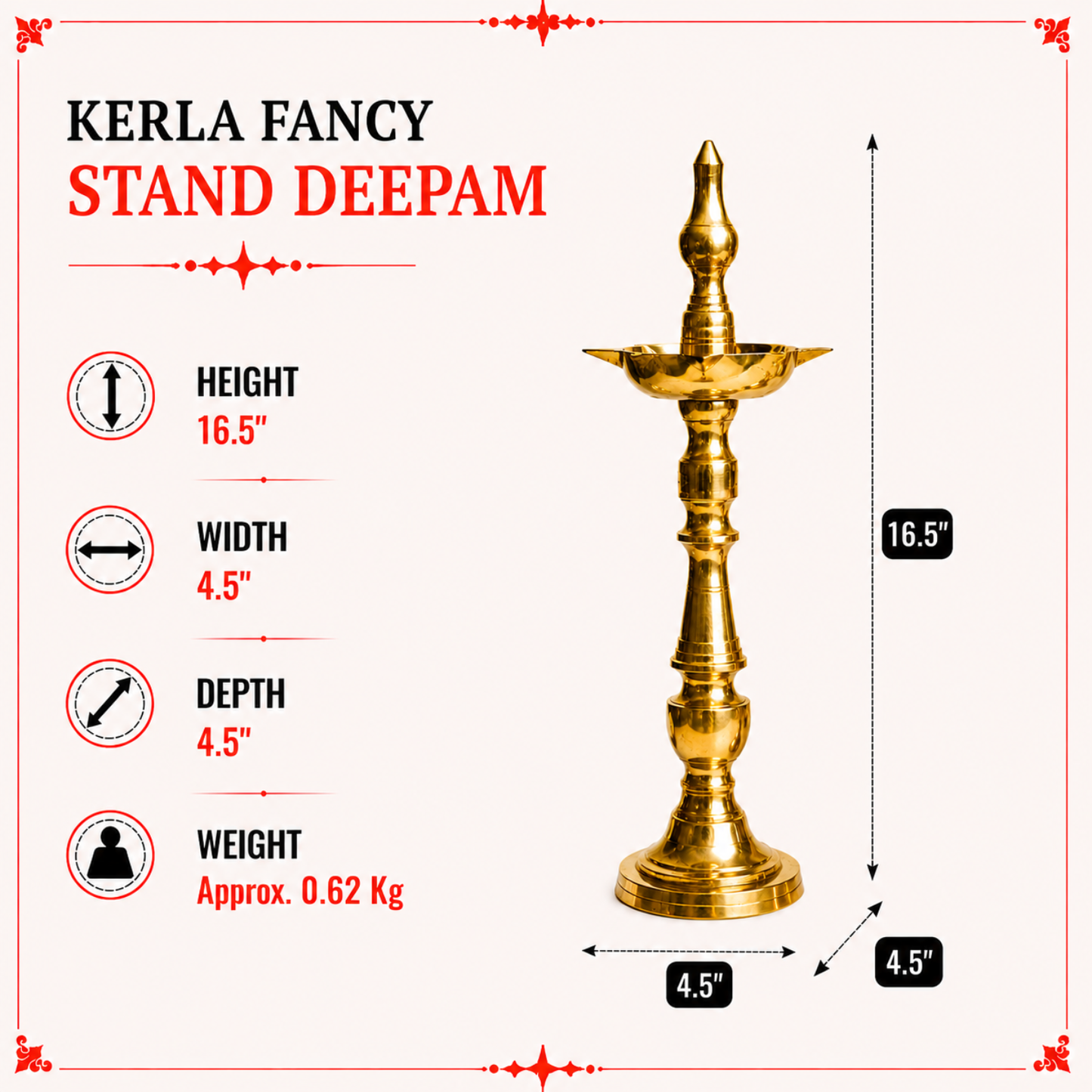 Kerala Fancy Stand Deepam