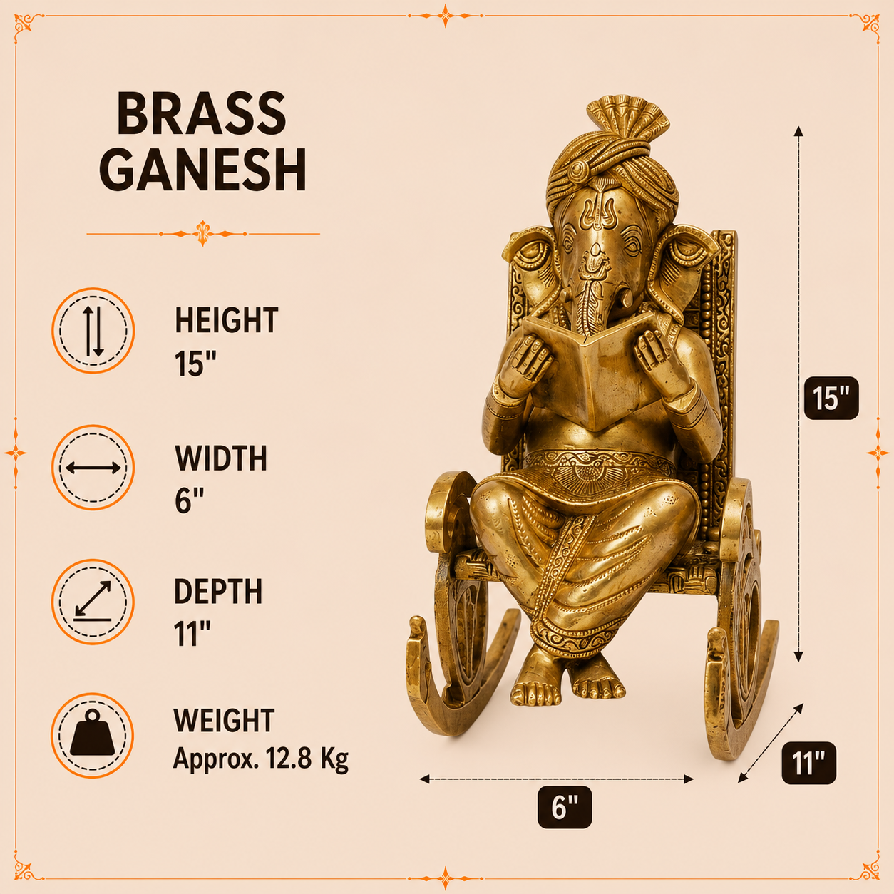 Reading Lord Ganesh Idol