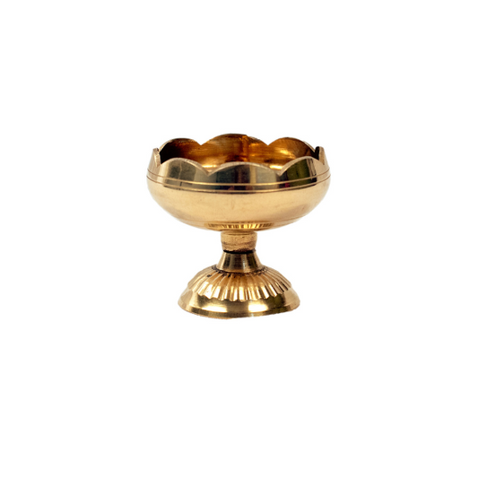 Apple Diya Lighting Brass Diya