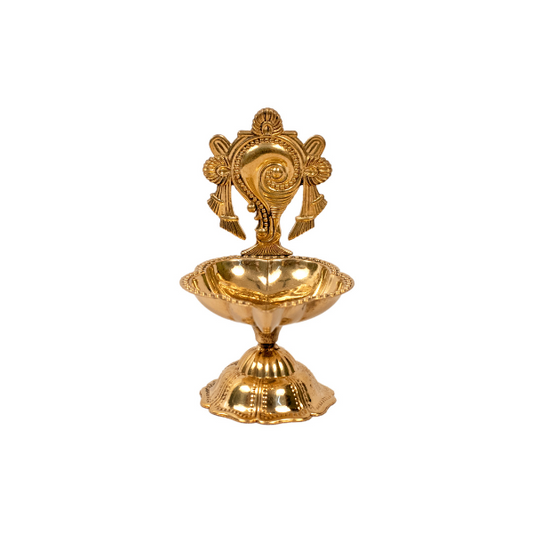 Deepak Sankh Lighting Brass Diya