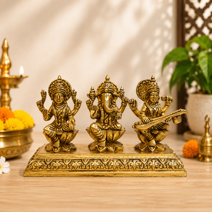 Idol Lakshmi Ganesh Saraswati