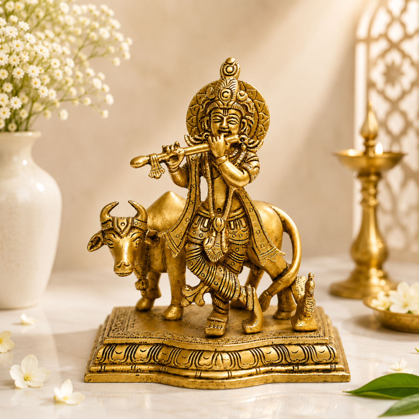 Lord Krishna with Cow