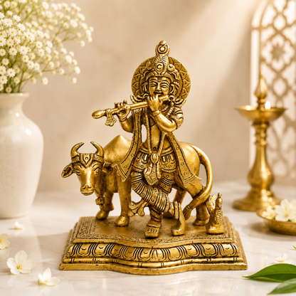 Lord Krishna with Cow
