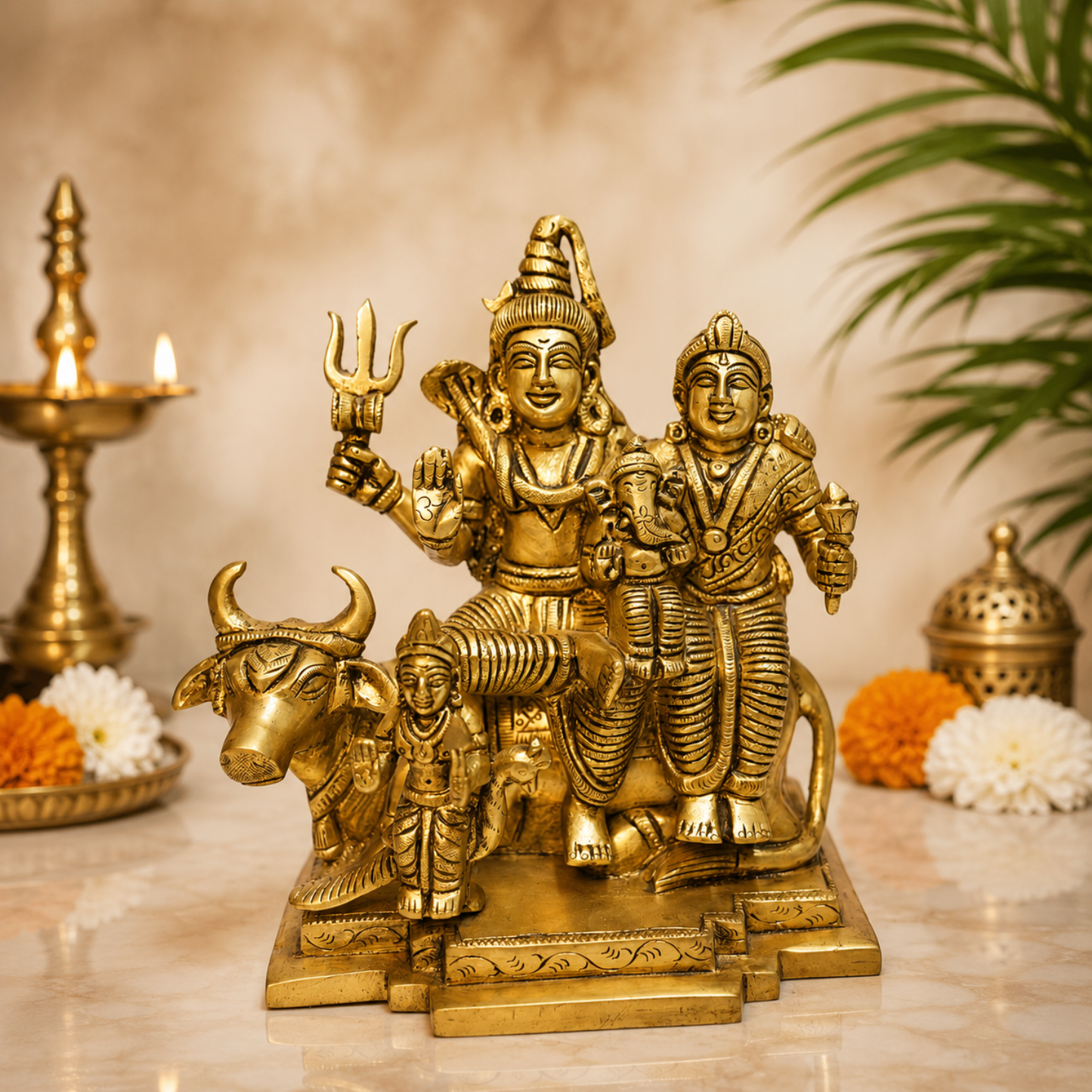 Shiv Parivar Idol with Nandi