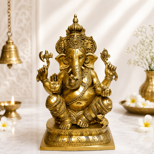 Seated Lord Ganesha Idol