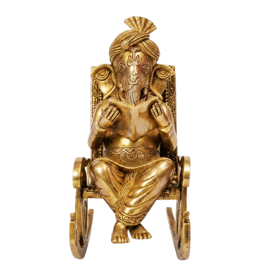 Reading Lord Ganesh Idol
