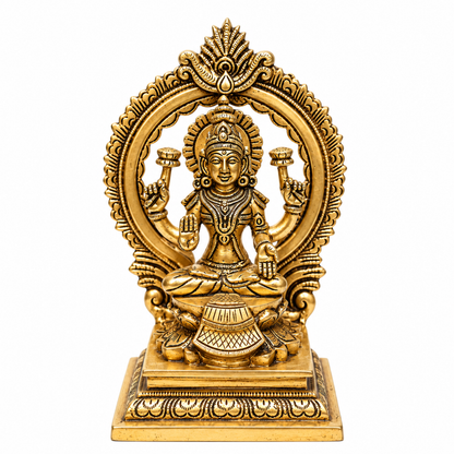 Goddess Lakshmi Idol with Oranmental Arch