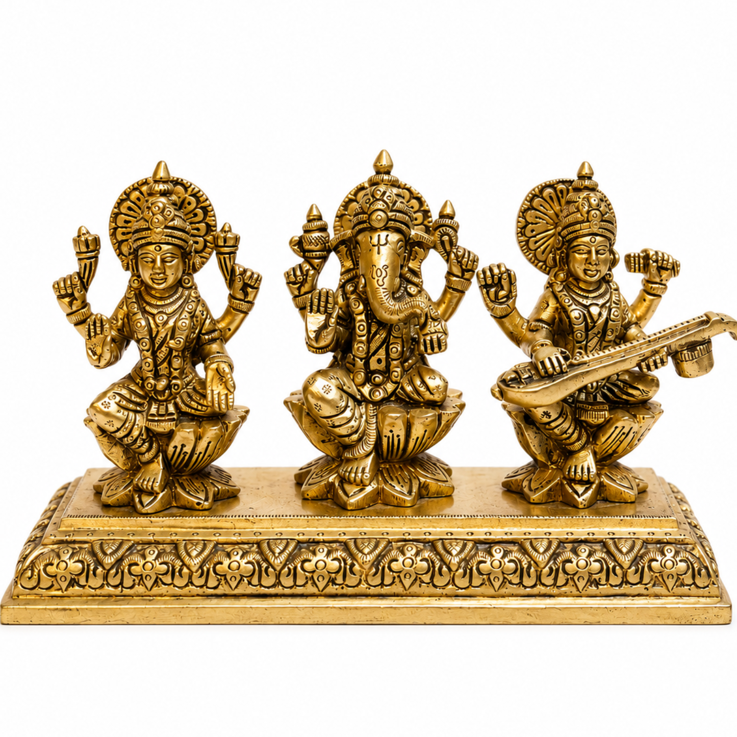 Idol Lakshmi Ganesh Saraswati