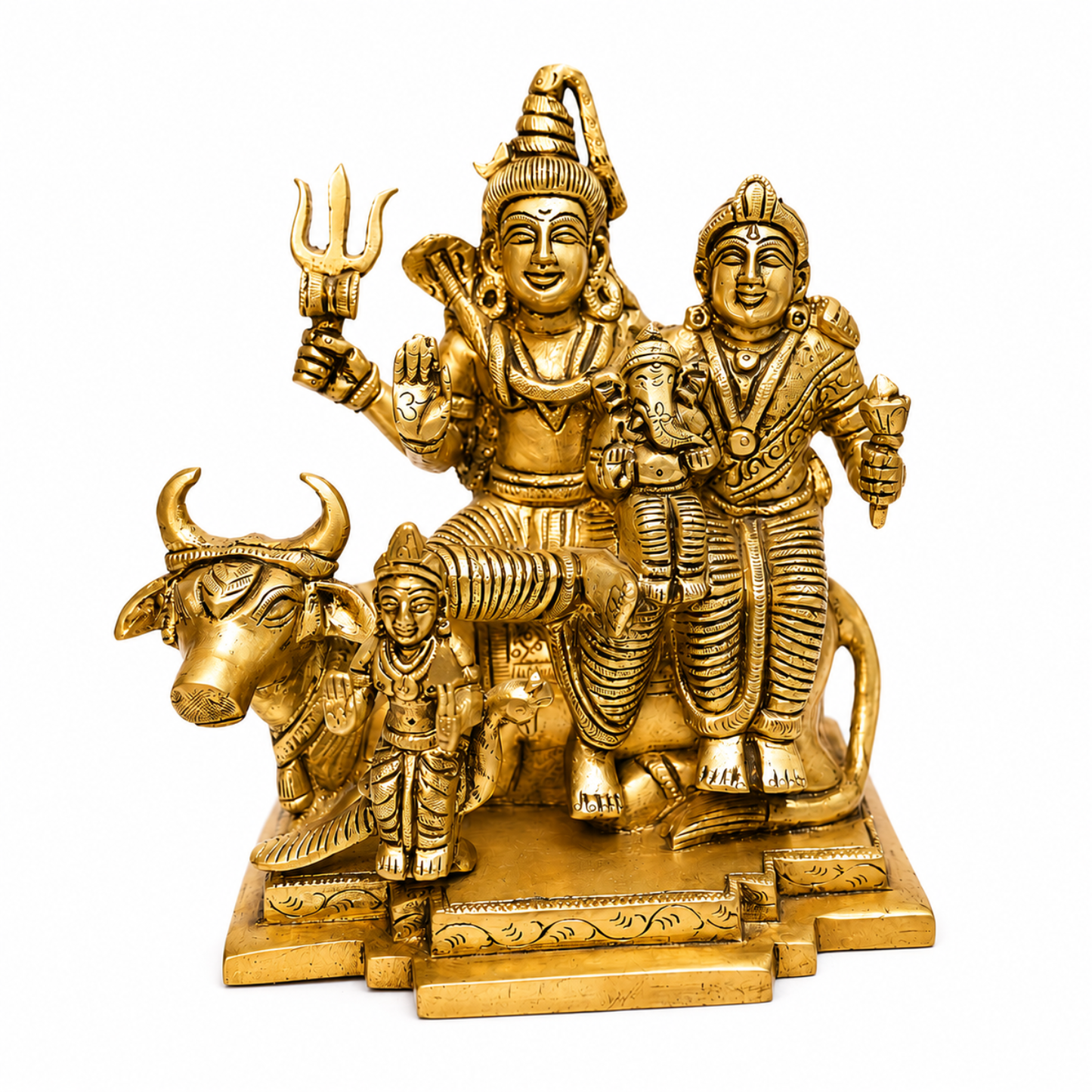 Shiv Parivar Idol with Nandi
