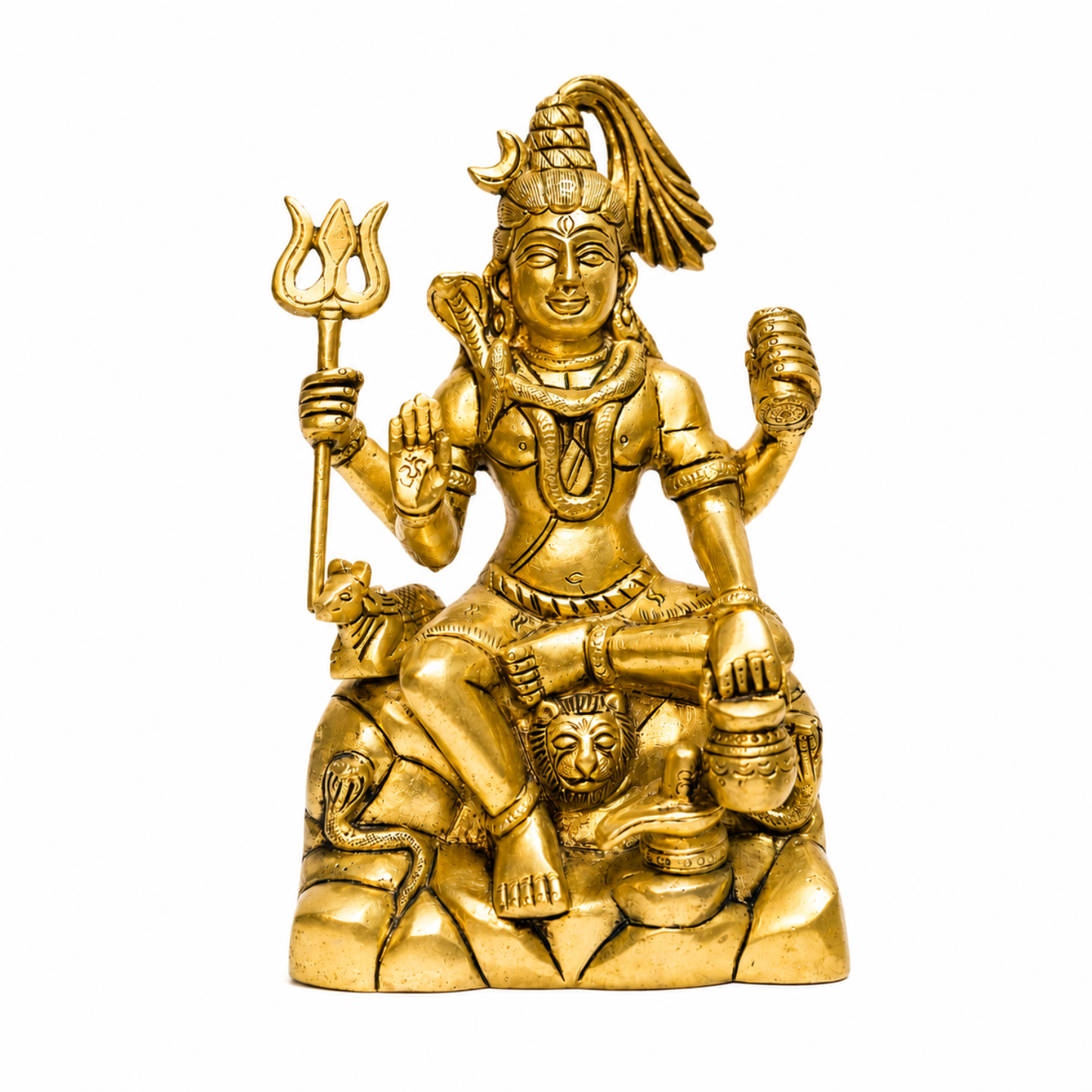 Lord Shiva with Kamadhenu Cow & Calf