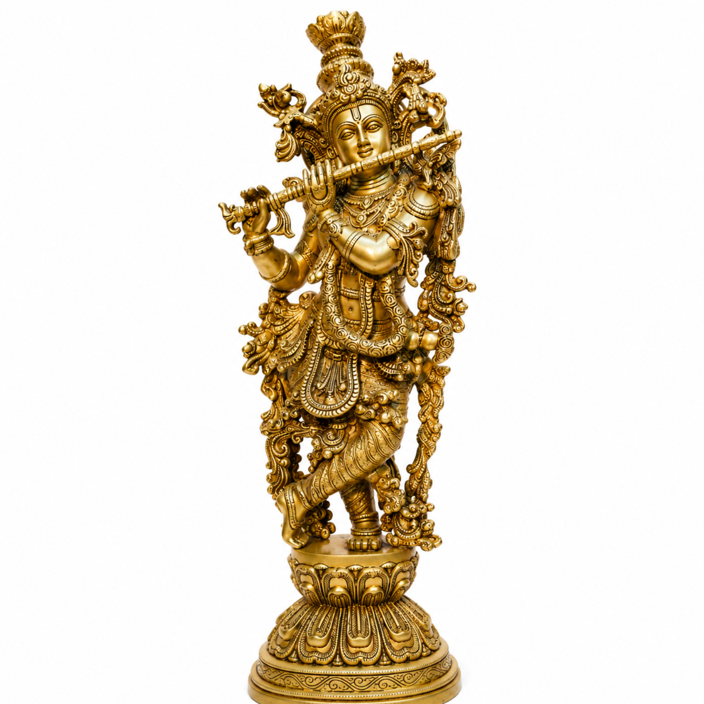Lord Krishna on Lotus Pedestal