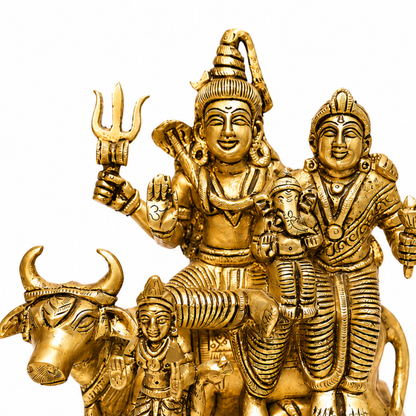 Shiv Parivar Idol with Nandi