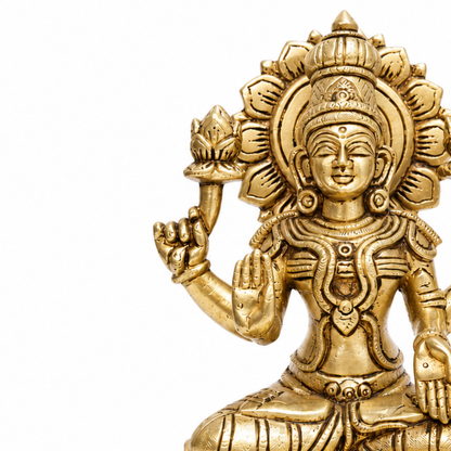 Goddess Lakshmi on Lotus Pedestal
