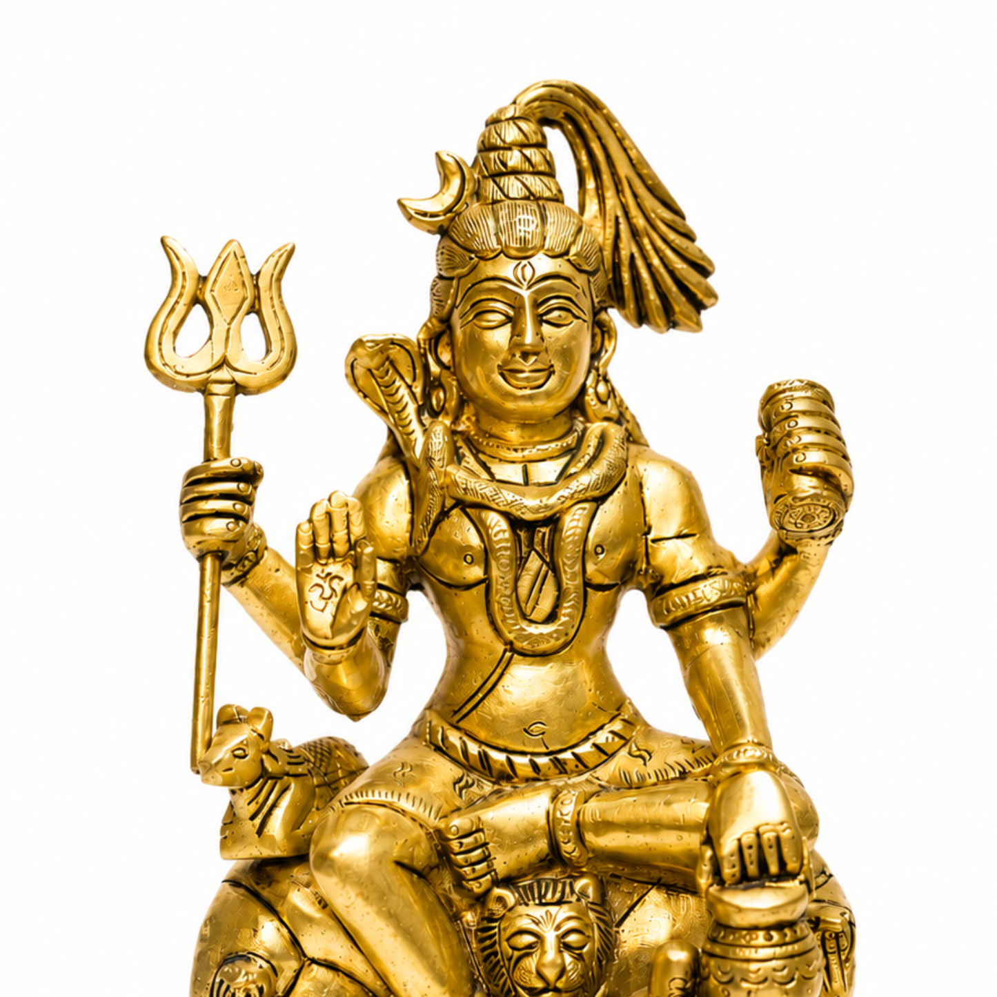 Lord Shiva with Kamadhenu Cow & Calf