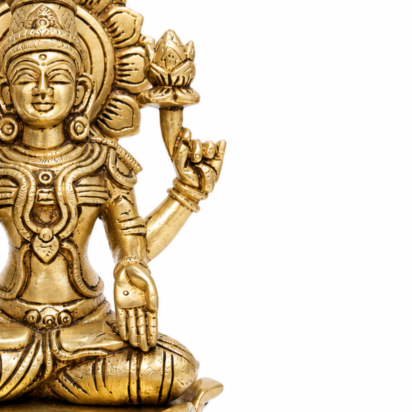 Goddess Lakshmi on Lotus Pedestal