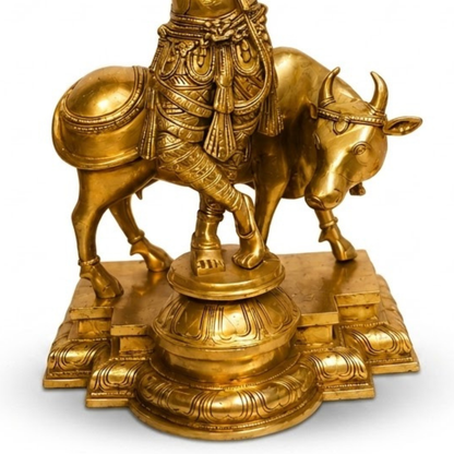 Lord Krishna Idol with Cow