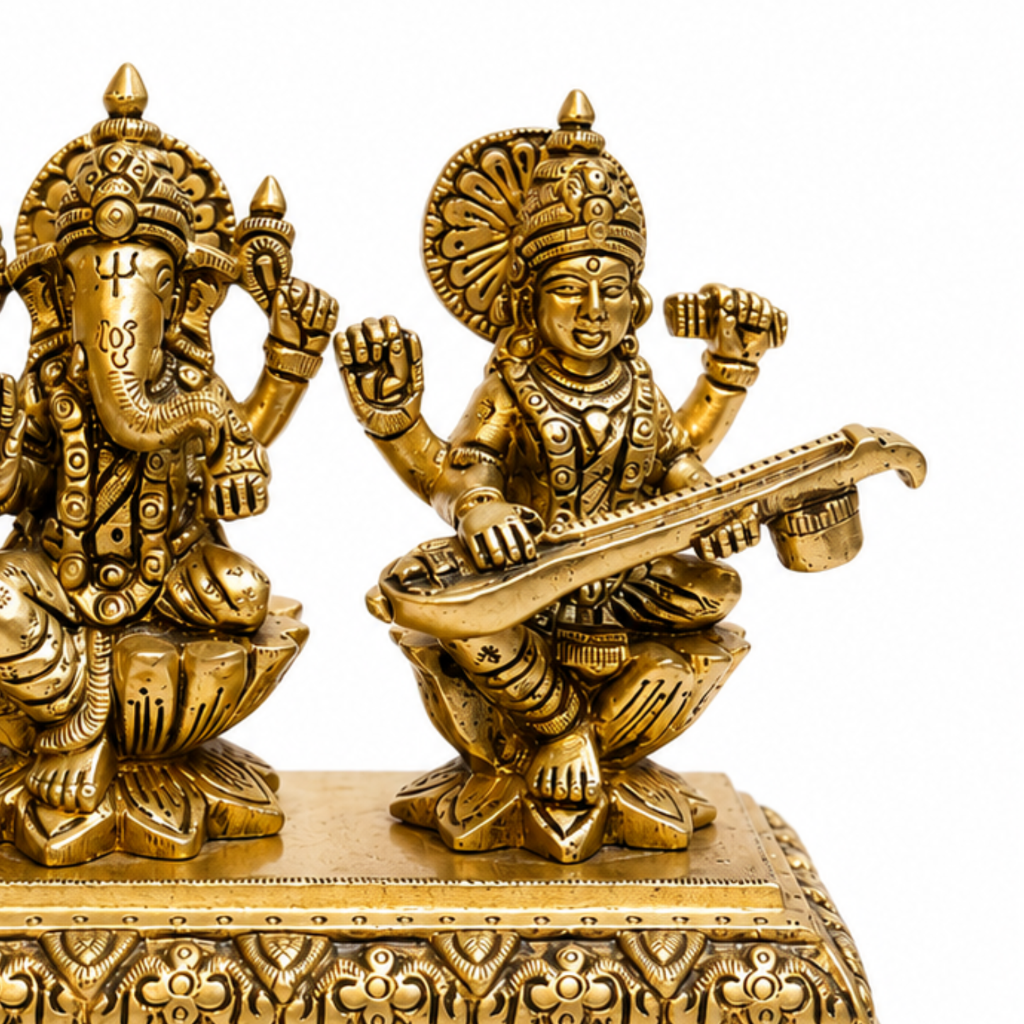 Idol Lakshmi Ganesh Saraswati