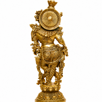 Lord Krishna on Lotus Pedestal