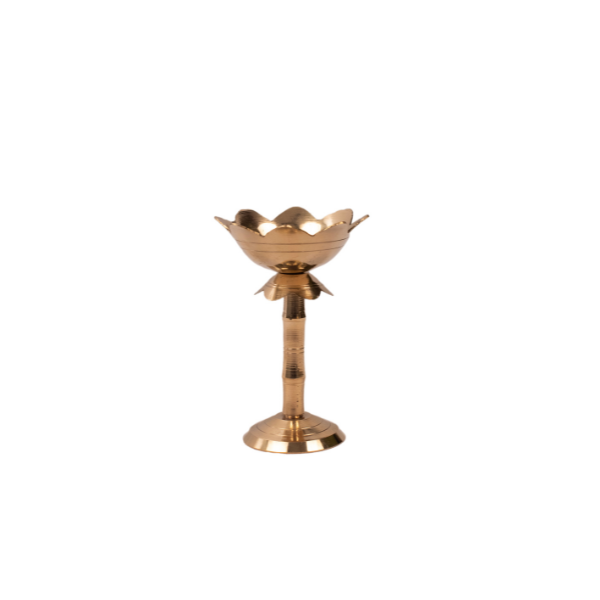 kamal Stand Table Brass Diya