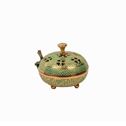 Handcrafted Butter Green Loban/Jhuna Burner