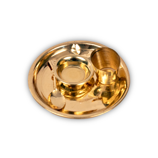 Handcrafted Bhog Plate Set