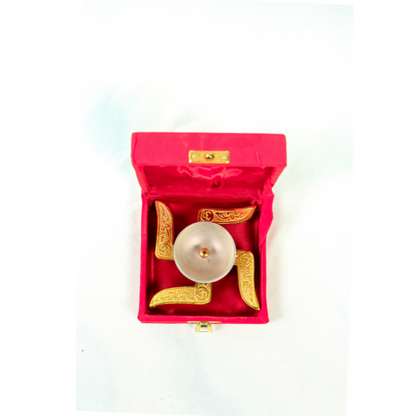 Redbox-Swastik Table Diya Golden