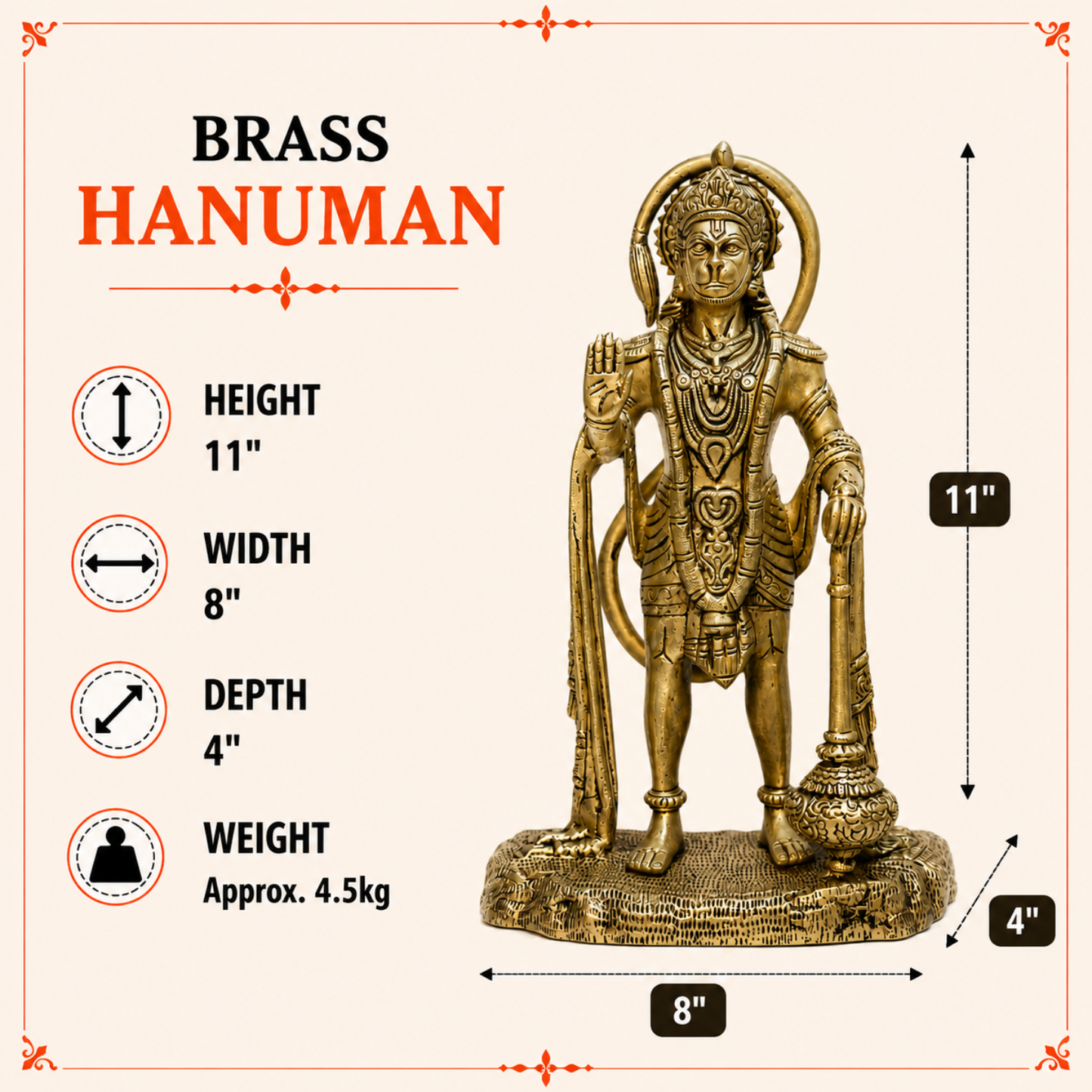 Standing Lord Hanuman Idol
