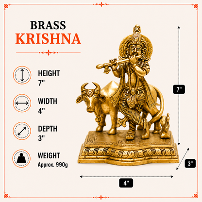 Lord Krishna with Cow