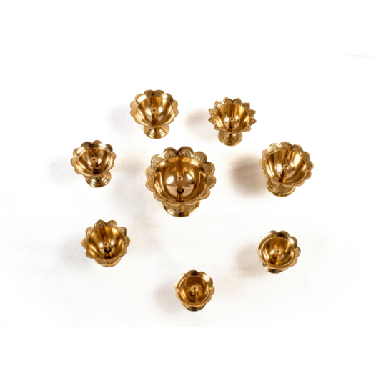 Handcrafted Lighting Brass Chandra Mukhi Diya