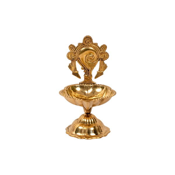 Deepak Sankh Lighting Brass Diya