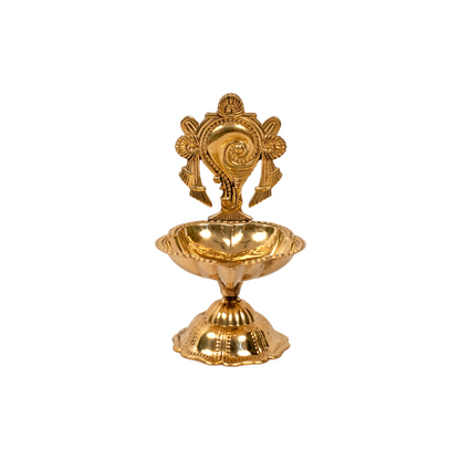 Deepak Sankh Lighting Brass Diya