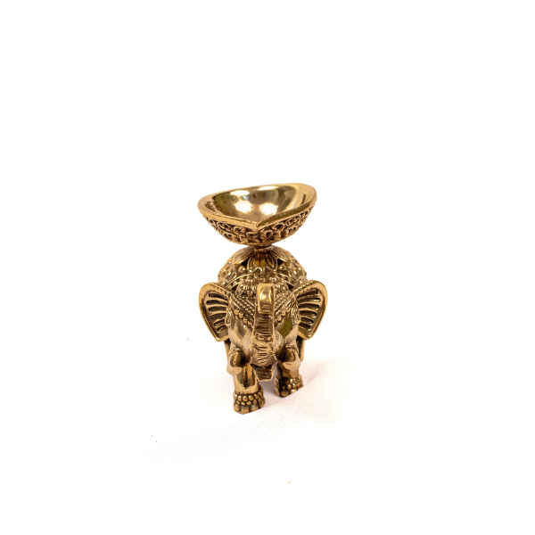 Elephant Lighting Brass Diya
